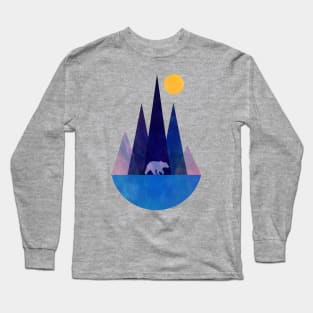 Bear and mountains Long Sleeve T-Shirt